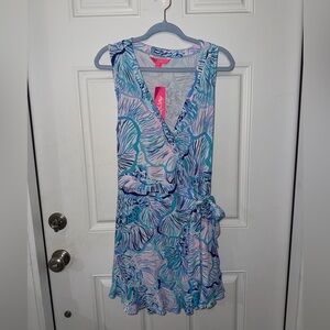 Lilly Pulitzer Vibrant Blue and Pink Dress